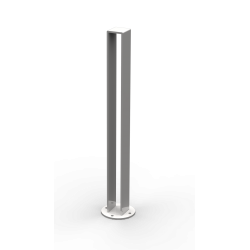 : Hollow Bollard in galvanised steel installed on Dublin street by Larkin Engineering Ireland.